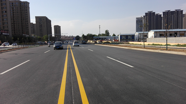 我集团承建的金河路（大河路-滨河路）建成通车